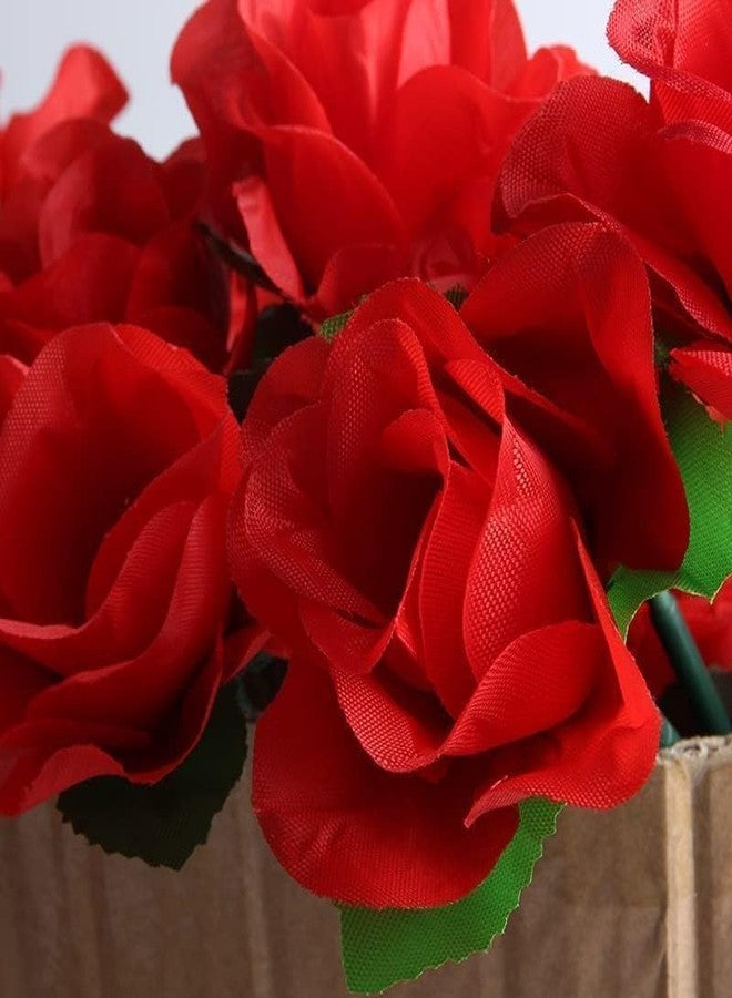aoukoslt 5-Pack Collapsible Rose Magic Tricks - Instant Flower Appearance Illusion for Close-Up Magic Shows, Street Performances and Party Pranks | Flexible Alloy Petals (Crimson Red) - Image 5